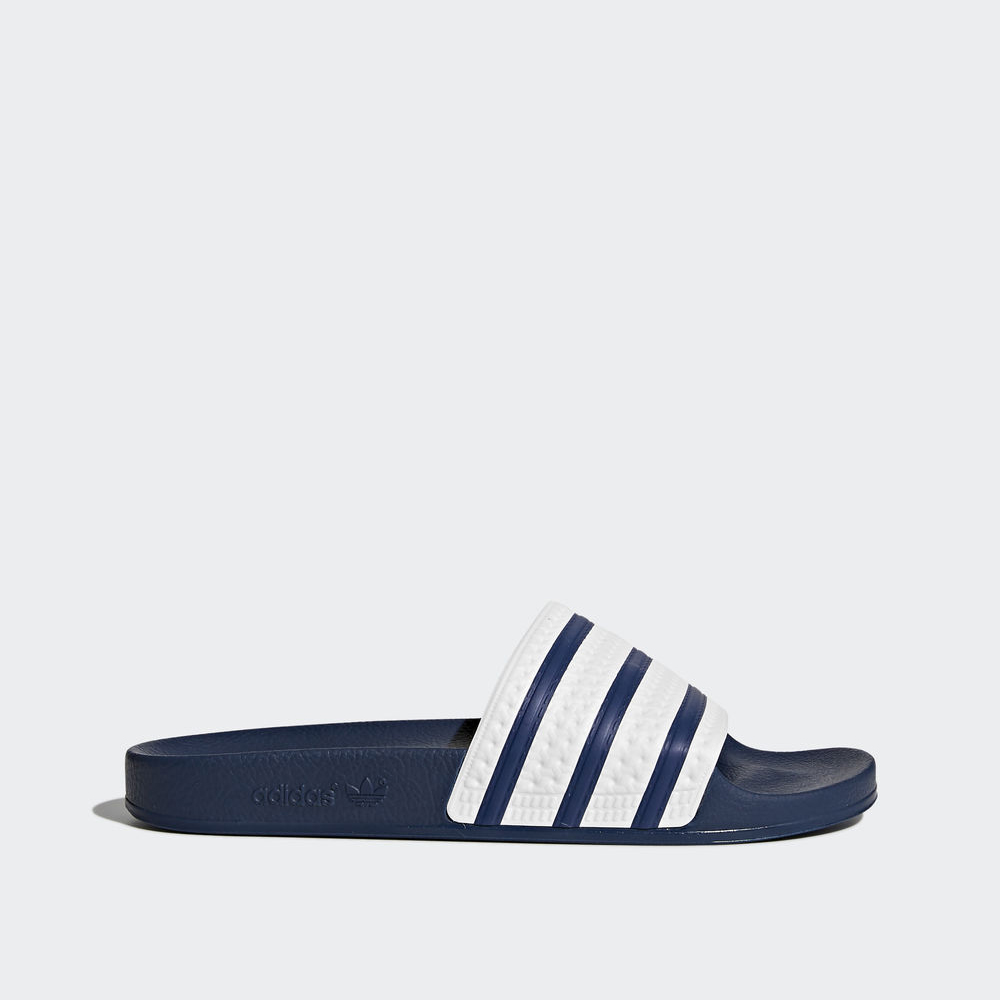 Adidas Adilette Slides - παντοφλες γυναικεια - Μπλε/Ασπρα,Μέγεθος: EU 36 – 54 2/3 (826YBZUE)